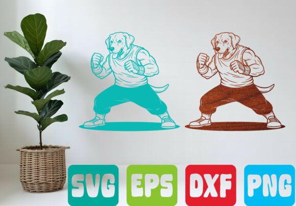 Boxing Dog SVG: The Playful Fighter Design for Your Brand