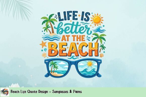 Capture Summer Vibes: Using the Beach Life Quote Design