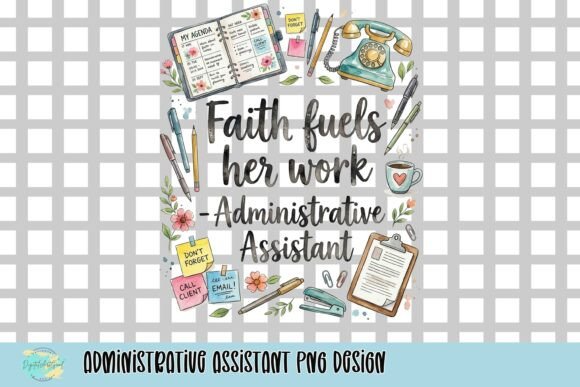 Celebrate the Heart of the Office: A Watercolor PNG Design
