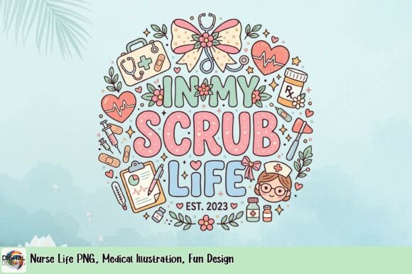 Celebrate the Profession with This Whimsical Nurse Life PNG
