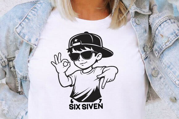 Cool Boy Six Seven: The Ultimate SVG for Modern T-Shirt Designs
