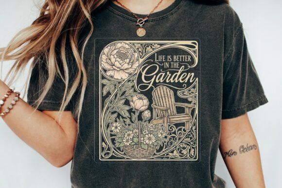 Life is Better in the Garden Design: A Fresh Png for Your Projects