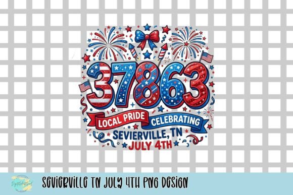 Sevierville TN July 4th PNG Design: Celebrate Local Pride